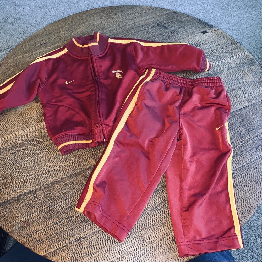 USC NIKE TRACK SUIT SET  (KIDS)